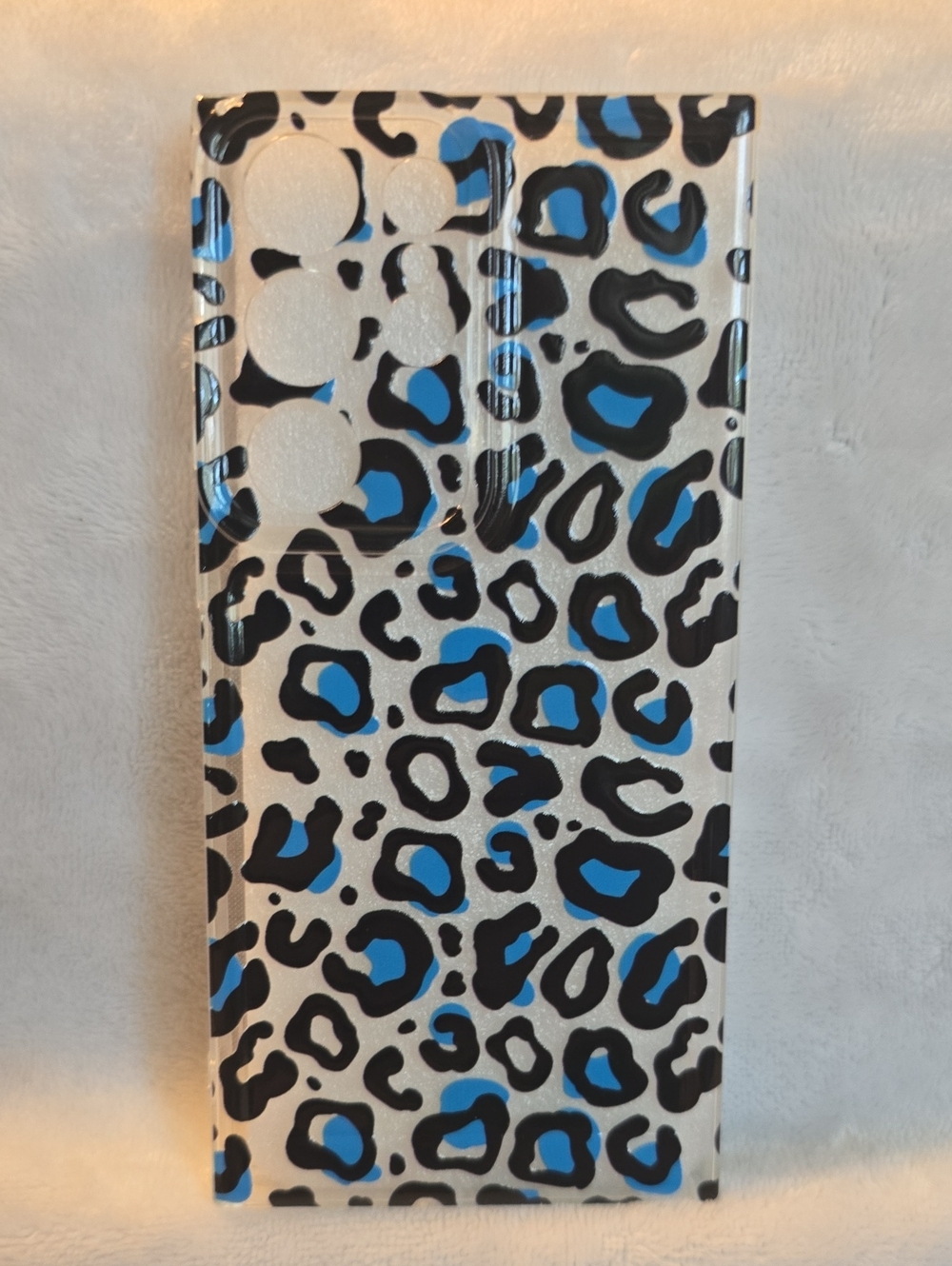 Samsung Galaxy S23 Ultra Blue Leopard Print Phone Case Brand Unspecified